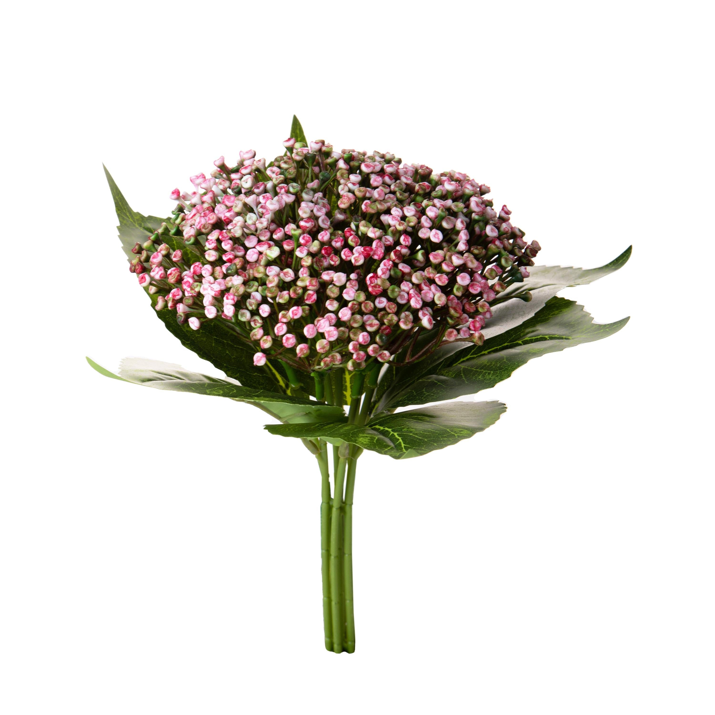 Set 6 Rami Artificiali Ortensia Cespugli 32 cm