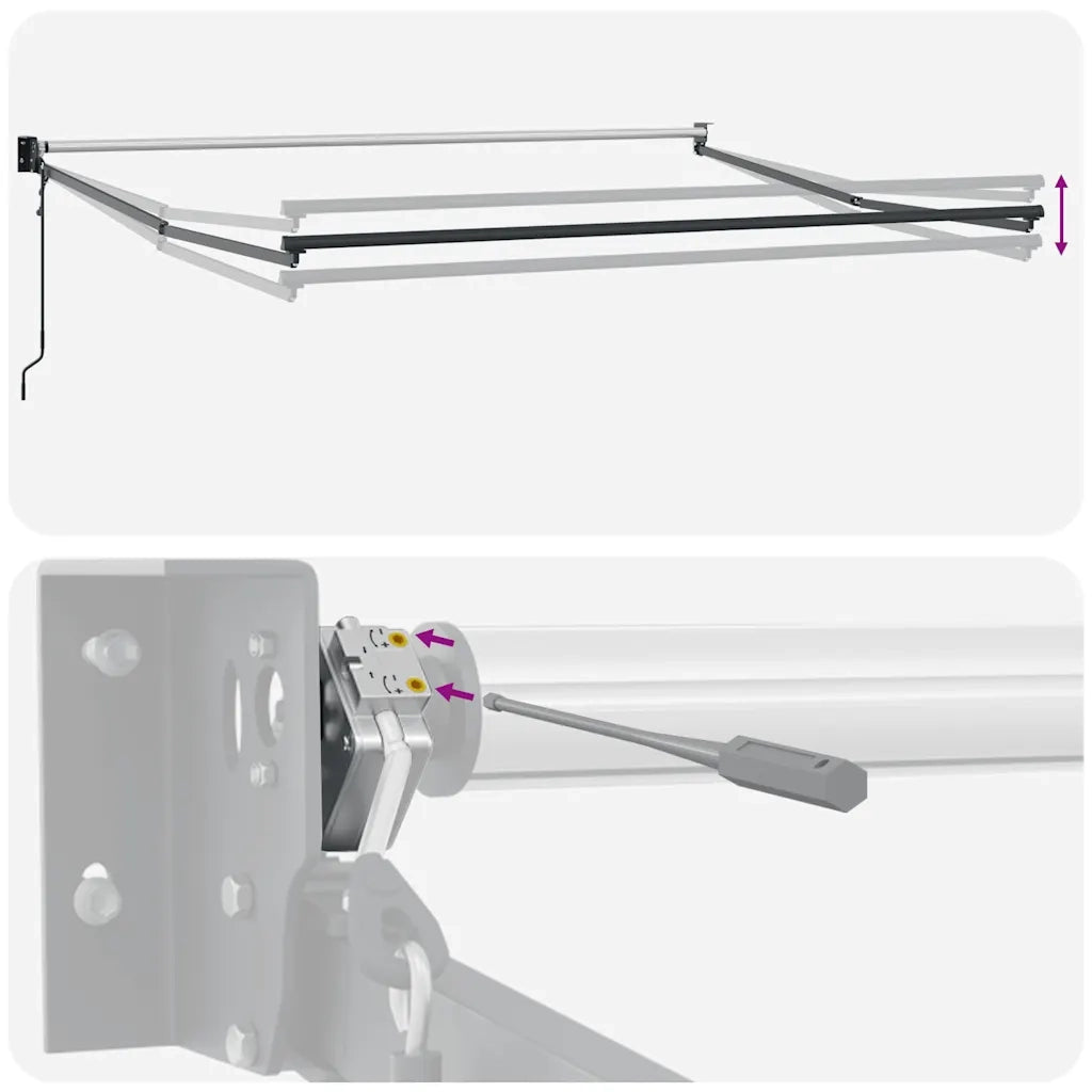 Tenda da sole automatica retrattile arancione e Marrone 3x2,5 m 3154516