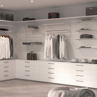 Kit per Fissaggio Mensole 230 mm in Acciaio Emuca Bianco