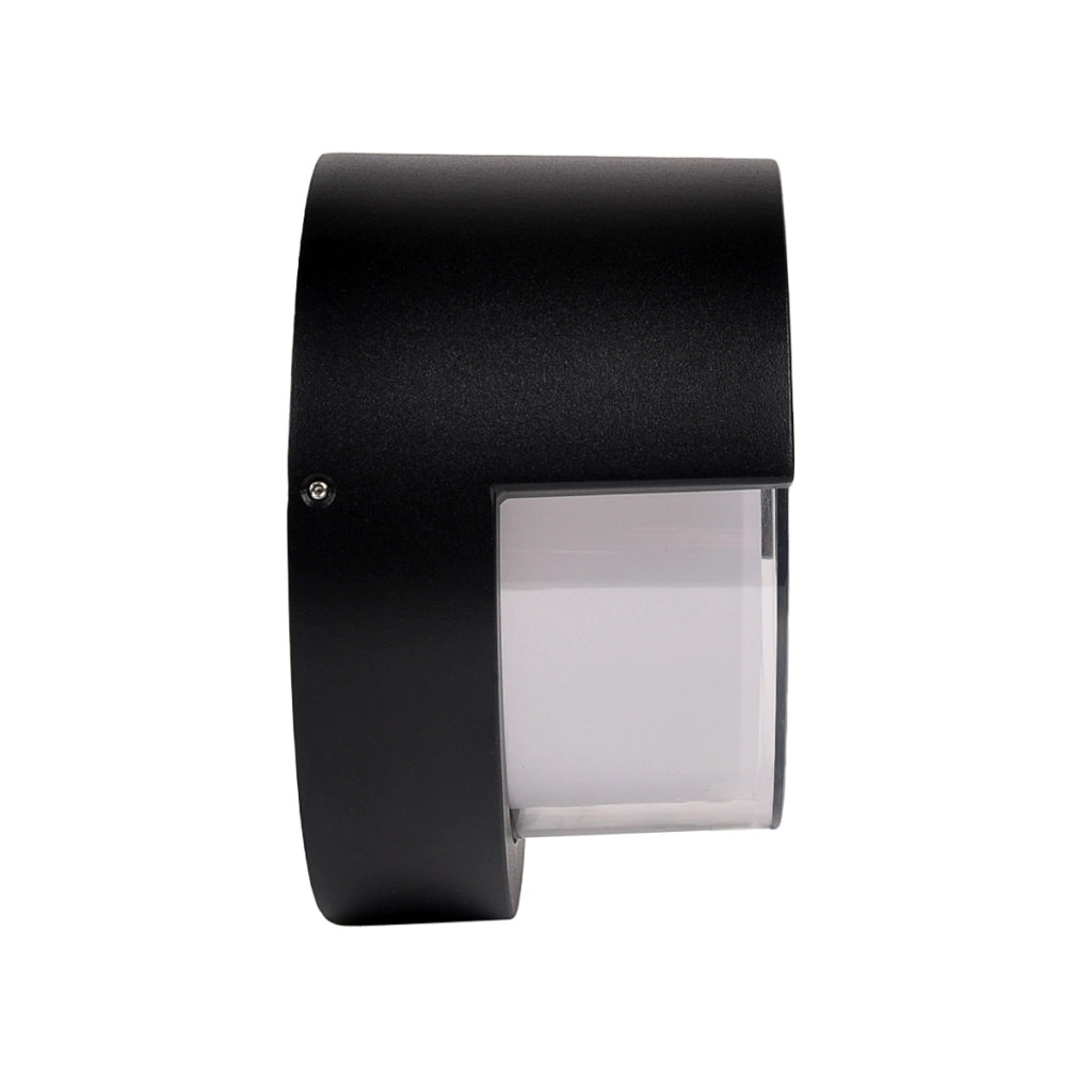APPLIQUE LED DA PARETE 15W IP65 PER ESTERNI DESIGN TONDO LUCE NATURALE - IDEALE PER TERRAZZI GIARDINI E PORTICATI STRUTTURA IN PLASTICA E PVC