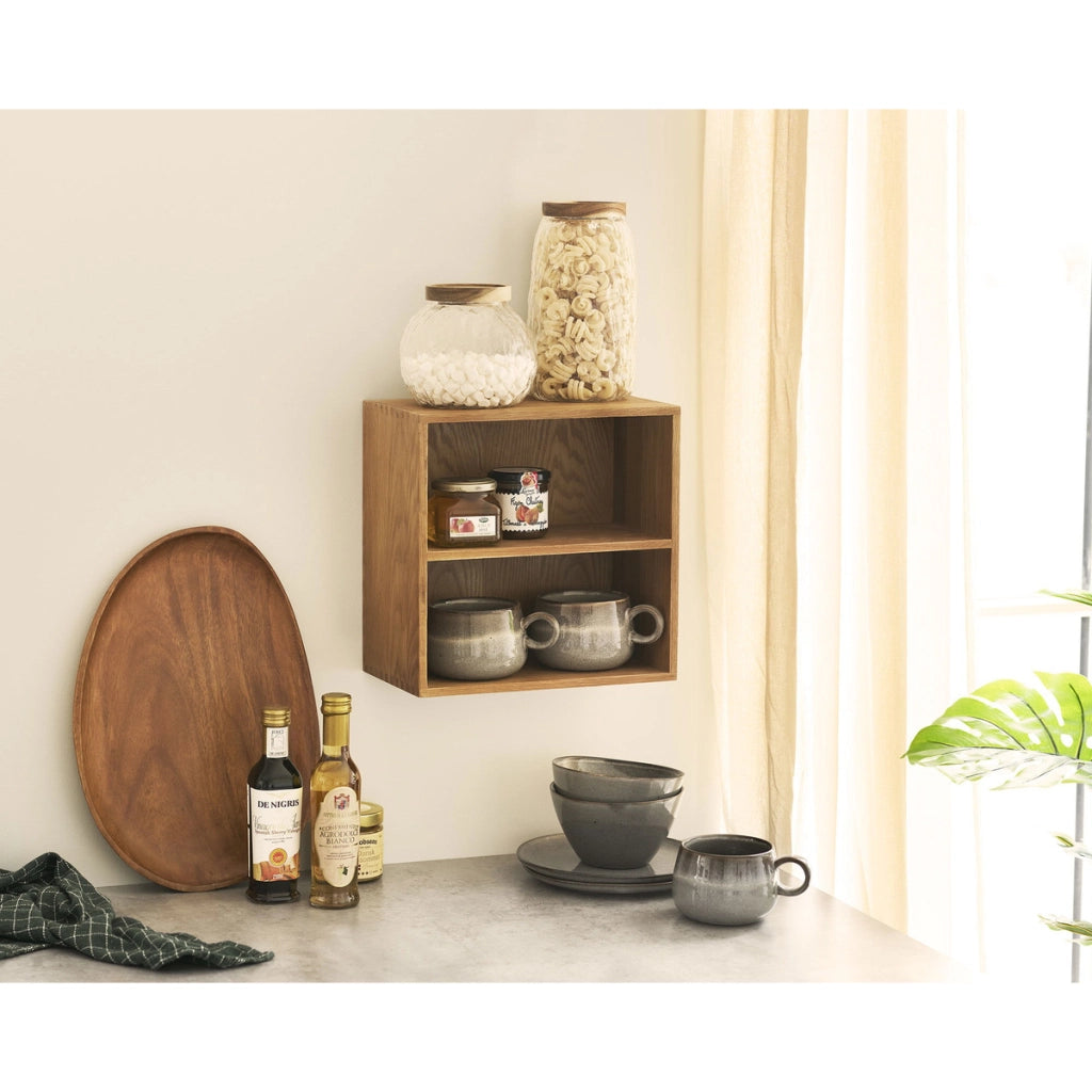 Mensola Townsville 3, Marrone, Legno, 30x18x30 cm