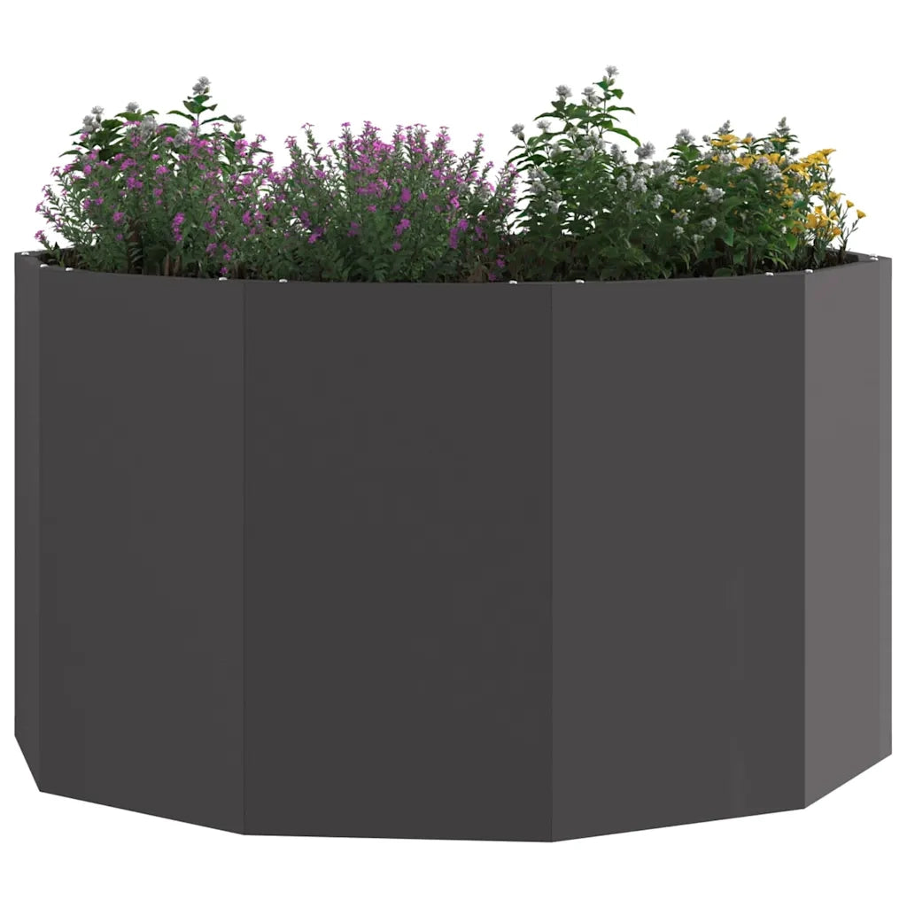 Fioriera Nero 90 x 90 x 50 cm Acciaio 883752