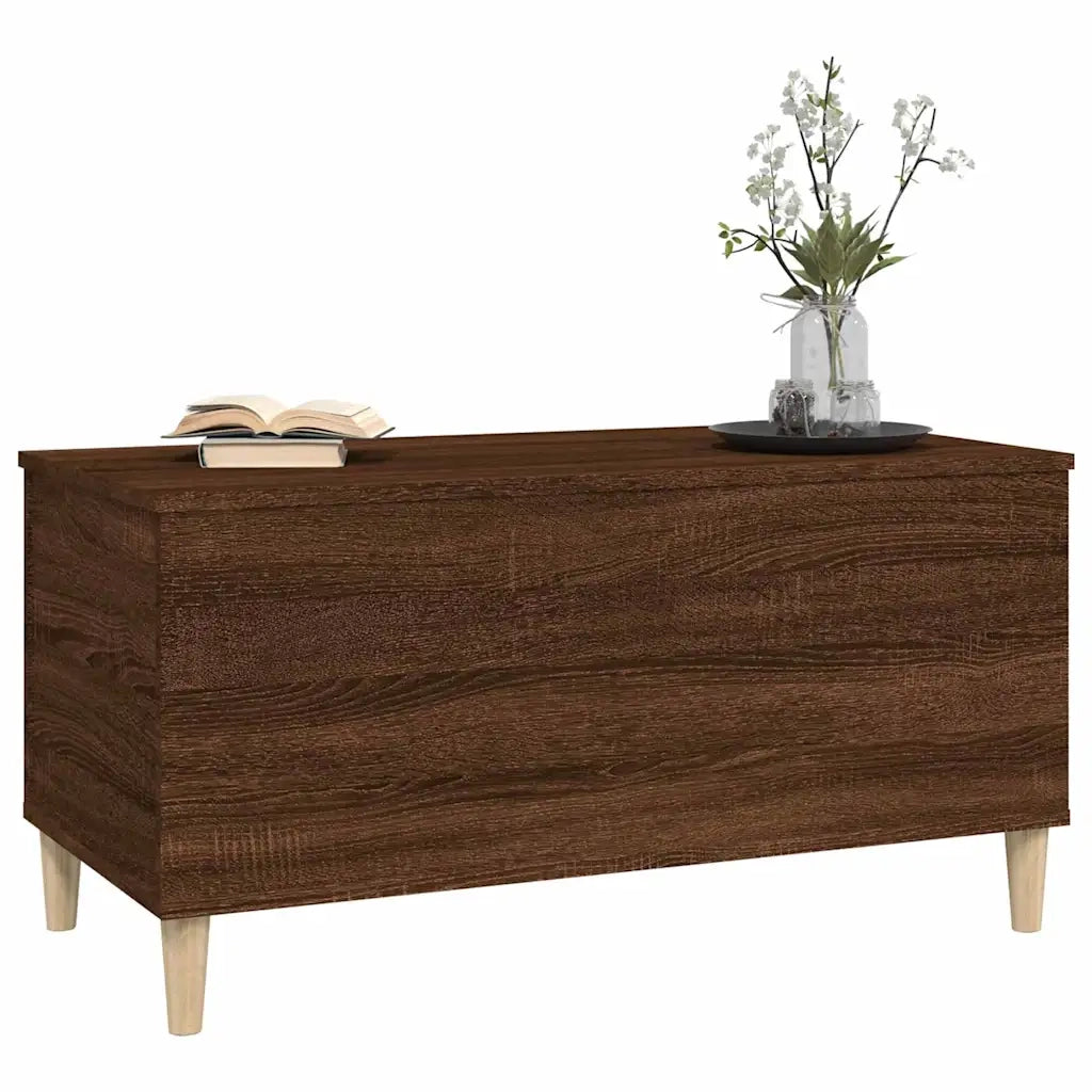 Tavolino Salotto Rovere Marrone 90x44,5x45 cm Legno Multistrato 819587
