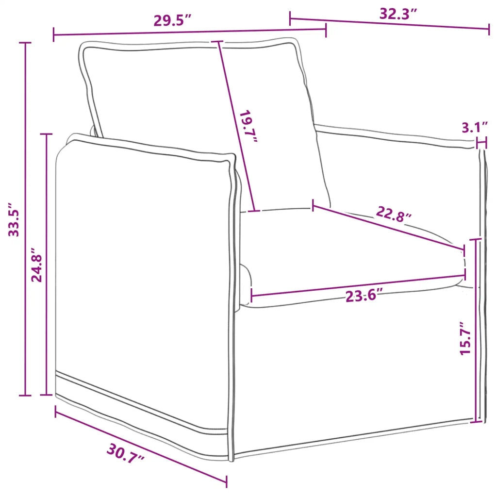 Set di divani 2 pcs Grigio Scuro 136 x 82 x 85 cm Tessuto