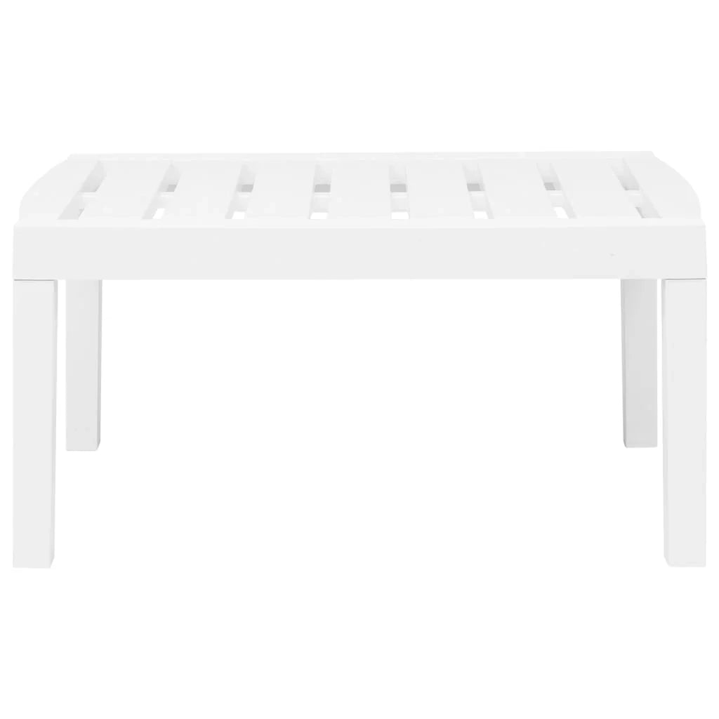 Set di mobili da giardino mobili da esterno set da 3 pezzi plastica bianca 02_0016062