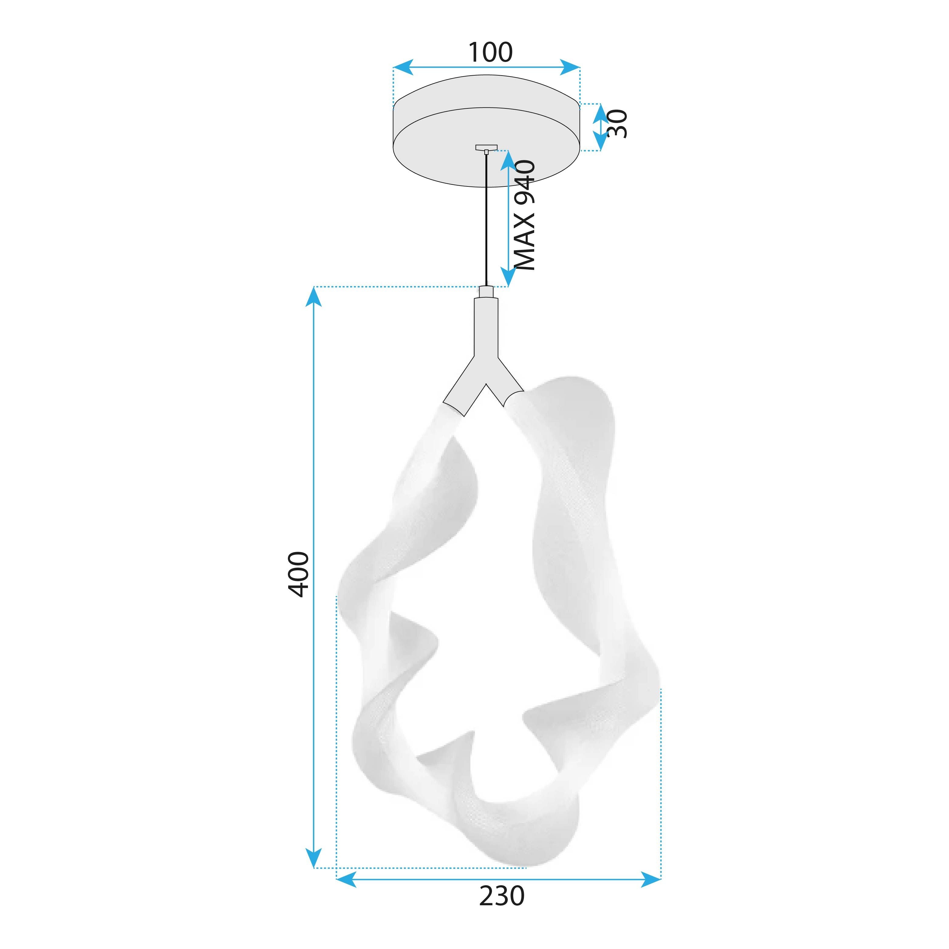 Lampada G013-1cp White/gold