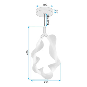 Lampada G013-1cp White/gold