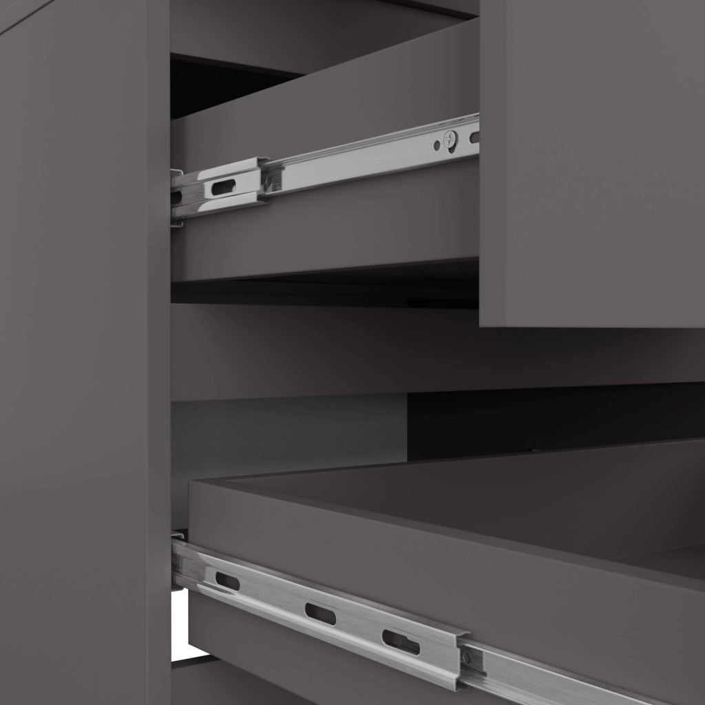 Armadio AKORD S60 Grigia Grafite 60 cm 2 ante 2 cassetti 60x51x180 cm