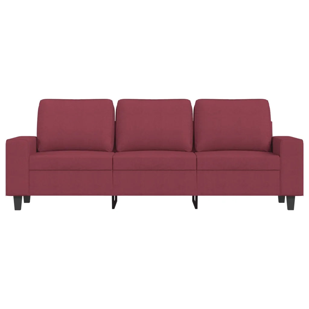 Divano a 3 Posti Rosso Vino 180 cm in Tessutocod mxl 133676