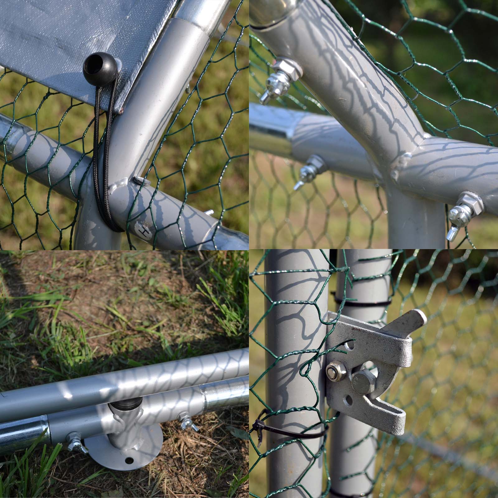 Recinto da giardino XXL di 4x3x2 metri con porta e tettoia impermeabile resistente ai raggi UV