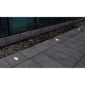 Set di 3 faretti rotondi da incasso per esterni illuminazione decorazione in acciaio inox 2402035