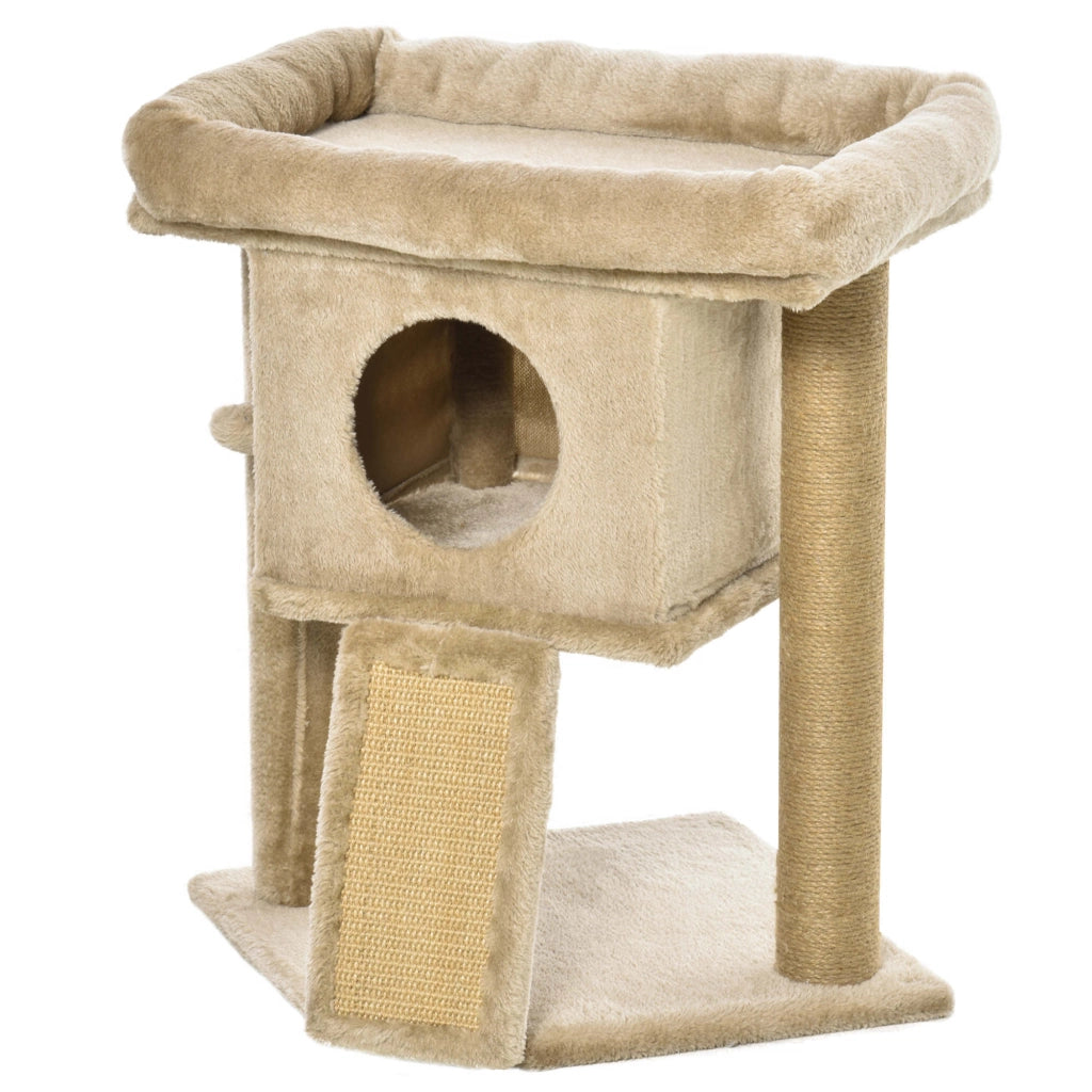 Albero tiragraffi per gatti con rampa e letto ¨C zephmum ¨C 40x40x57 cm