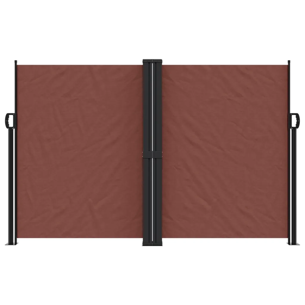 Tenda da Sole Laterale Retrattile Marrone 160x1200 cm 4004824