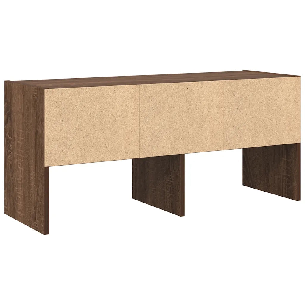 Scarpiera Impilabile-Scaffale per scarpe Rovere Marrone 89,5x30x40 cm