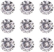 Zirkonia Cabochons 1000 pezzi - Cristallo trasparente - Facettato - Diamantato - Accessori - Artigianato - 3 mm di diametro