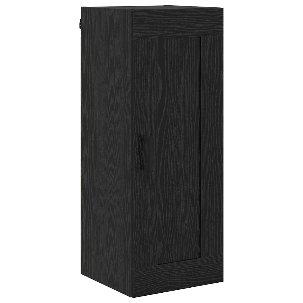Credenza Rovere Nero 34,5 x 34 x 180 cm Legno multistrato