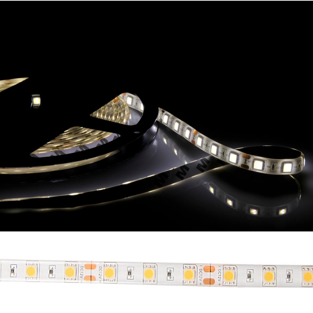 Striscia LED Polux 5m 12V IP65 bianco 4000K 2200lm