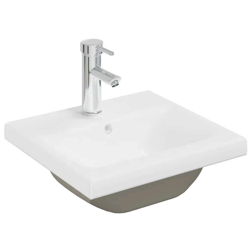 Set Mobili da Bagno 4 pz Grigio Cemento in Legno Multistrato 3324898