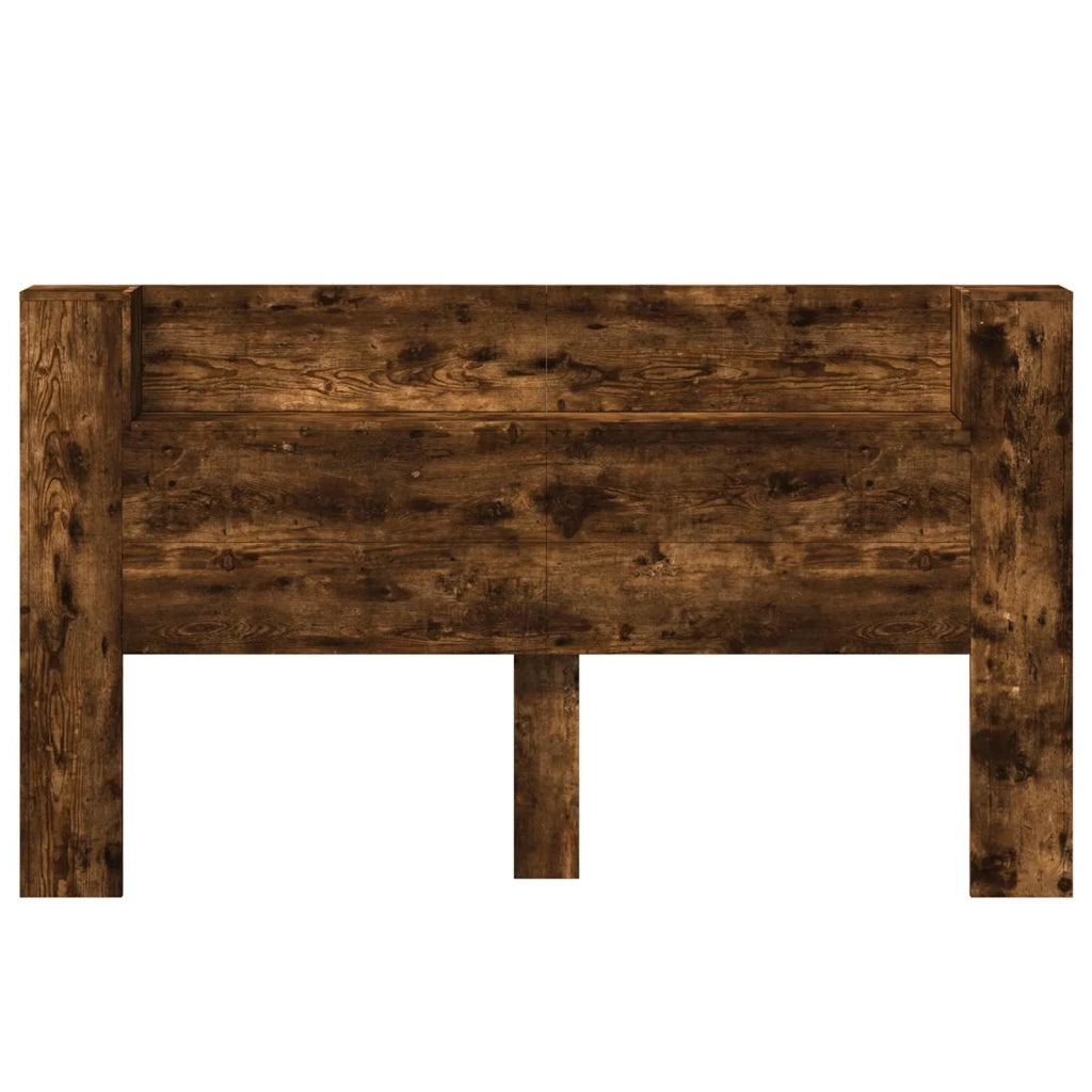 Testata con Mobile e LED Quercia Affumicata Legno multistrato