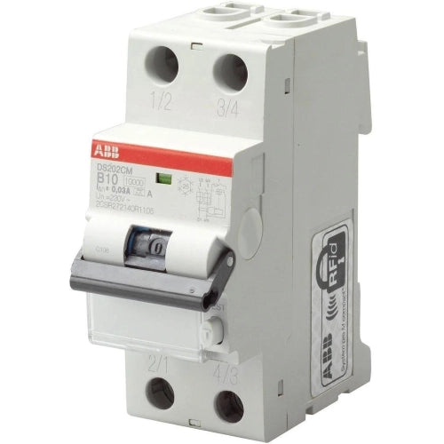ABB DS202C INTERRUTTORE MAGNETOTERMICO DIFFERENZIALE 6KA 2P AC C6 30MA