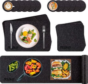 Set di assorbenti per tavolo - Accessori da tavola - Assorbenti per tavolo - Assorbenti per tavolo resistenti al calore - Anti-slip - Sostegni per tavolo - Rimosibili