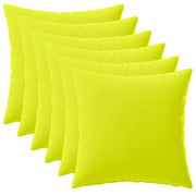 Federa 6 pcs HEERLEN Verde brillante. 35 x 35 cm Poliestere 908148