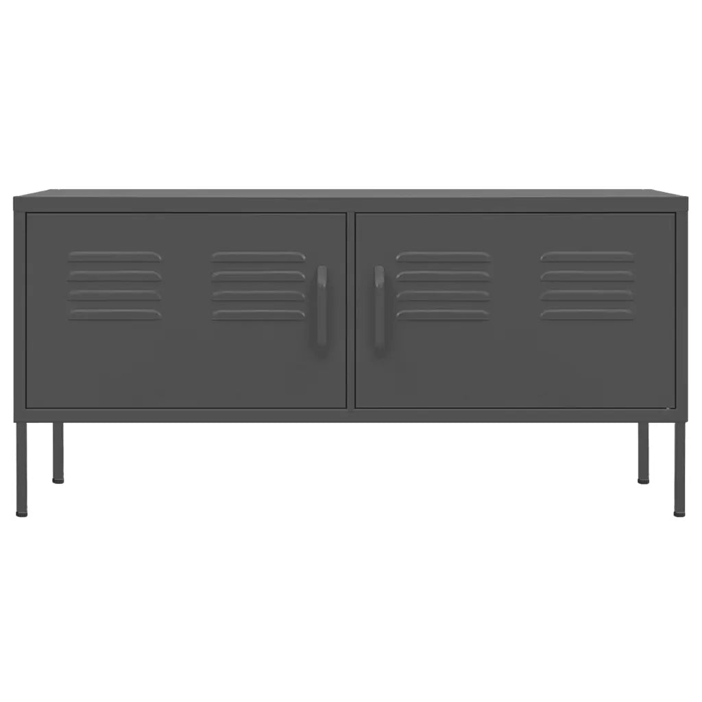 Mobile TV-Credenza TV-Console TV Antracite 105x35x50 cm in Acciaio 293266