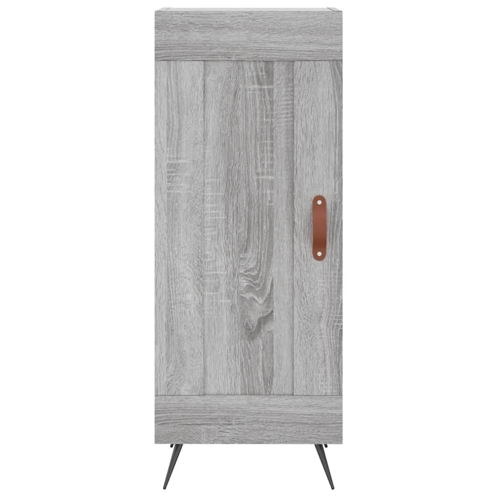 Buffet credenza cassettiera armadio mobile contenitore organizer cucina soggiorno salotto rovere Sonoma alto 34,5 x 34 x 180 cm legno ingegnerizzato grigio 02_0035210