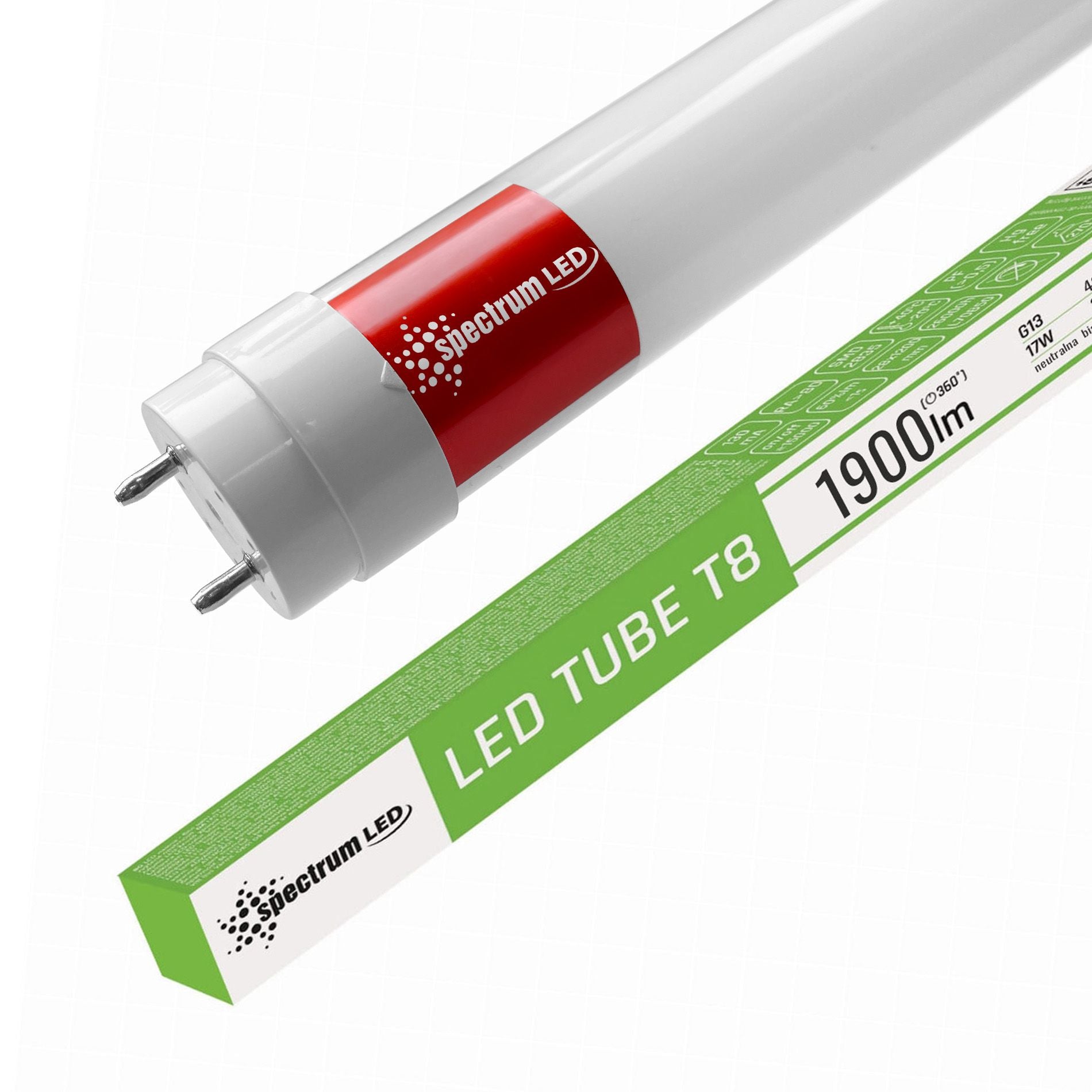Tubo / Lampada Fluorescente A Led Neutral White 120cm T8 230v 17w Woj+22304
