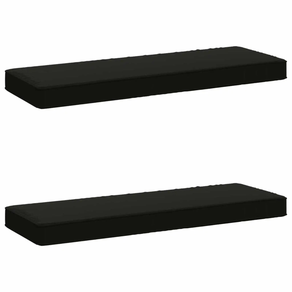 Cuscini per Panchina a 2 Pezzi VUGHT 2 pcs 100% Poliestere Nero 951083