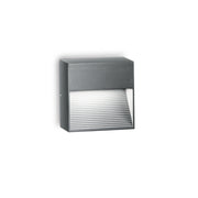 Applique Moderna Down Alluminio Antracite 1 Luce G9 3W 3000K Luce Calda