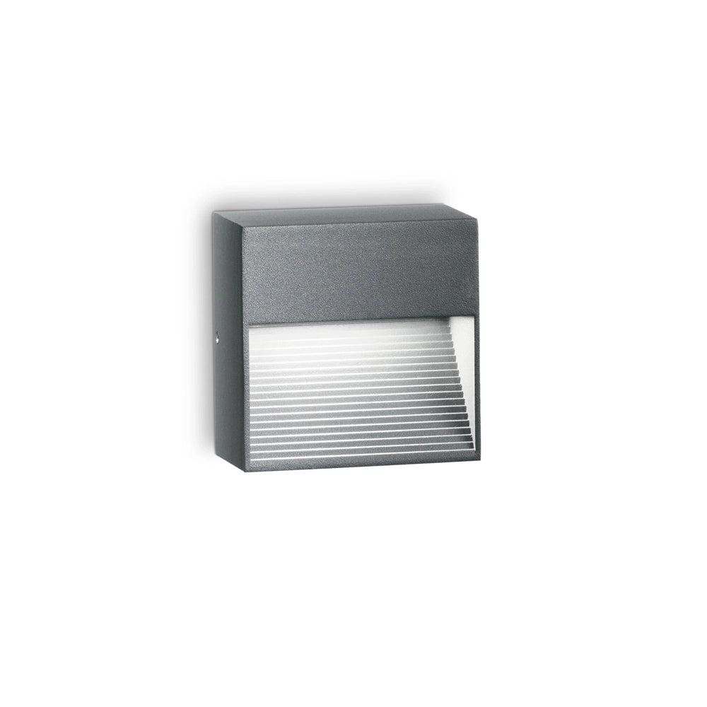 Applique Moderna Down Alluminio Antracite 1 Luce G9 3W 3000K Luce Calda