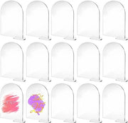 Set di carte da tavolo acriliche - Elegant - 15 pezzi - Cristallo trasparente