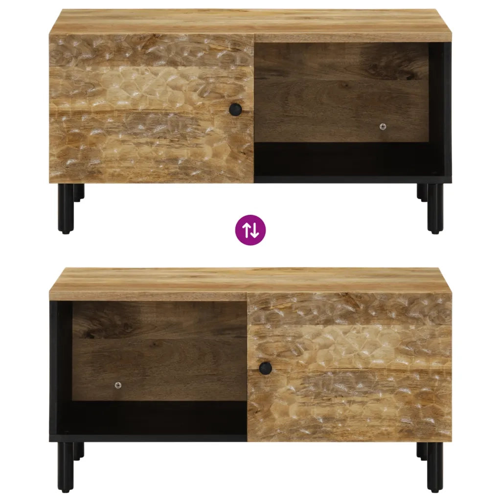 Tavolino da salotto | Tavolino da caff¨¨ | Tavolino da Soggiorno 80x50x40 cm Legno Massello di Mango