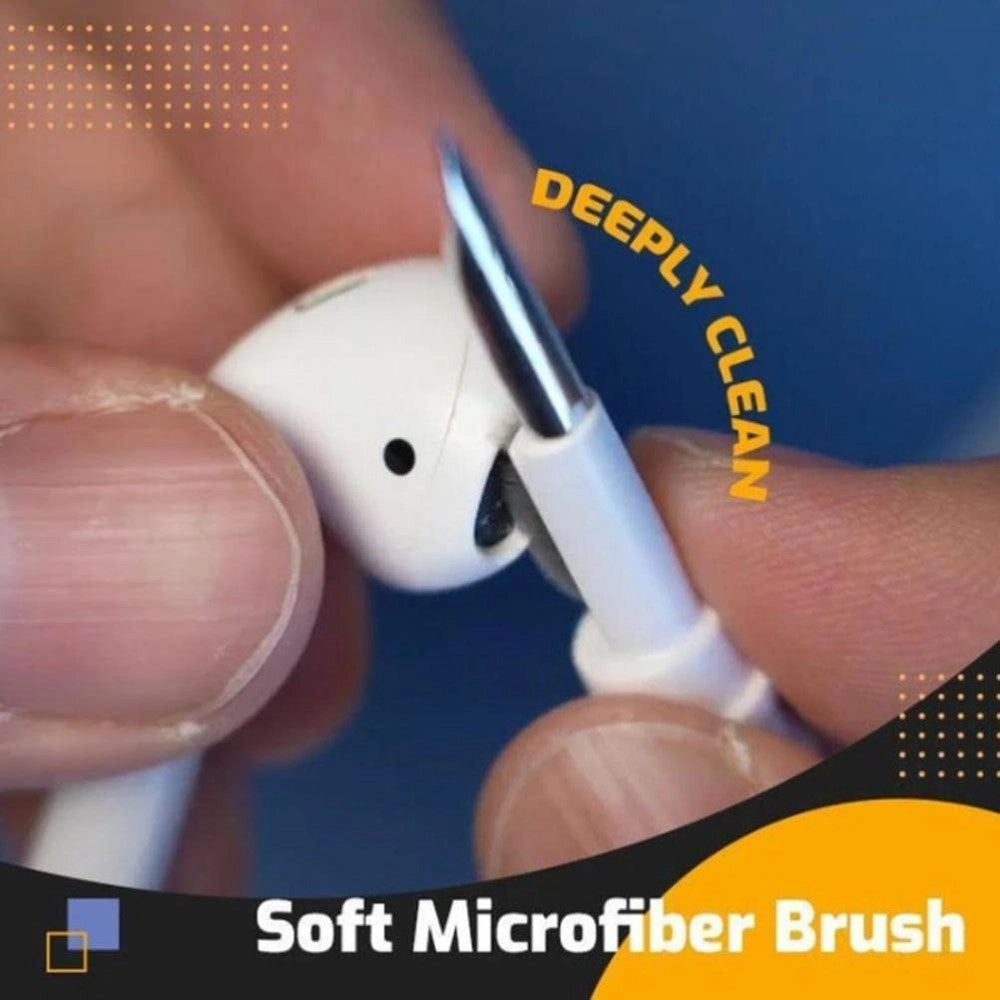 Trade Shop - Penna Spazzola Multifunzione Per La Pulizia Degli Auricolari Bluetooth Airpods -