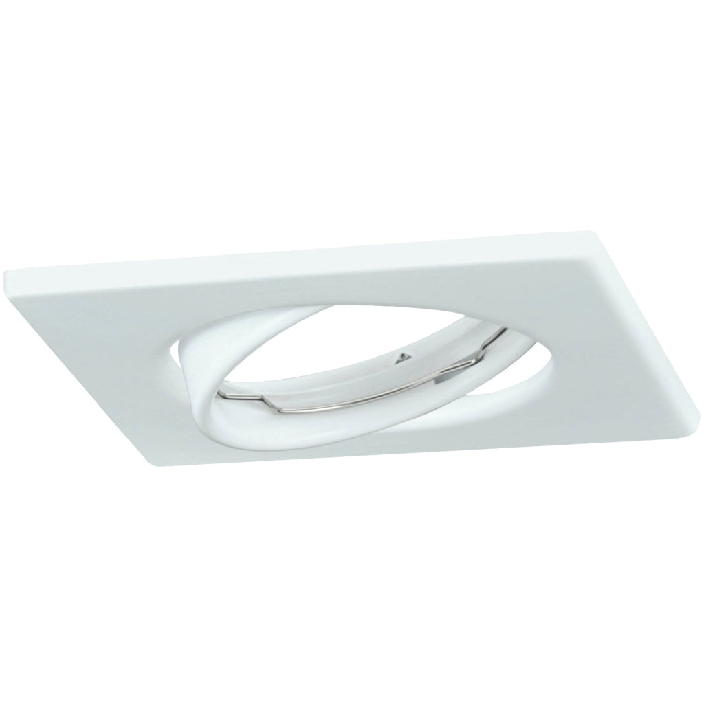 Faretto incasso orientabile quadrato bianco MR16 12V Polux