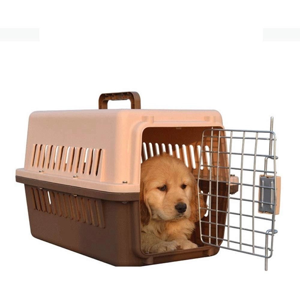 Trade Shop - Trasportino Per Animali Gatto Cane Borsa Viaggi Portatile Traspirante 81x60x59cm -
