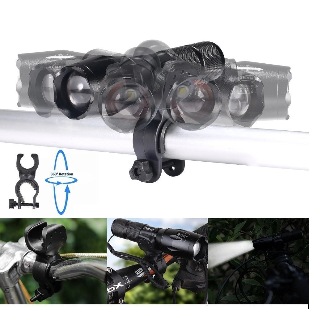 Trade Shop - Torcia Tattica Militare A Led Ultra Luminosa 1200 Lmn Impermeabile Con 5 Mod. -