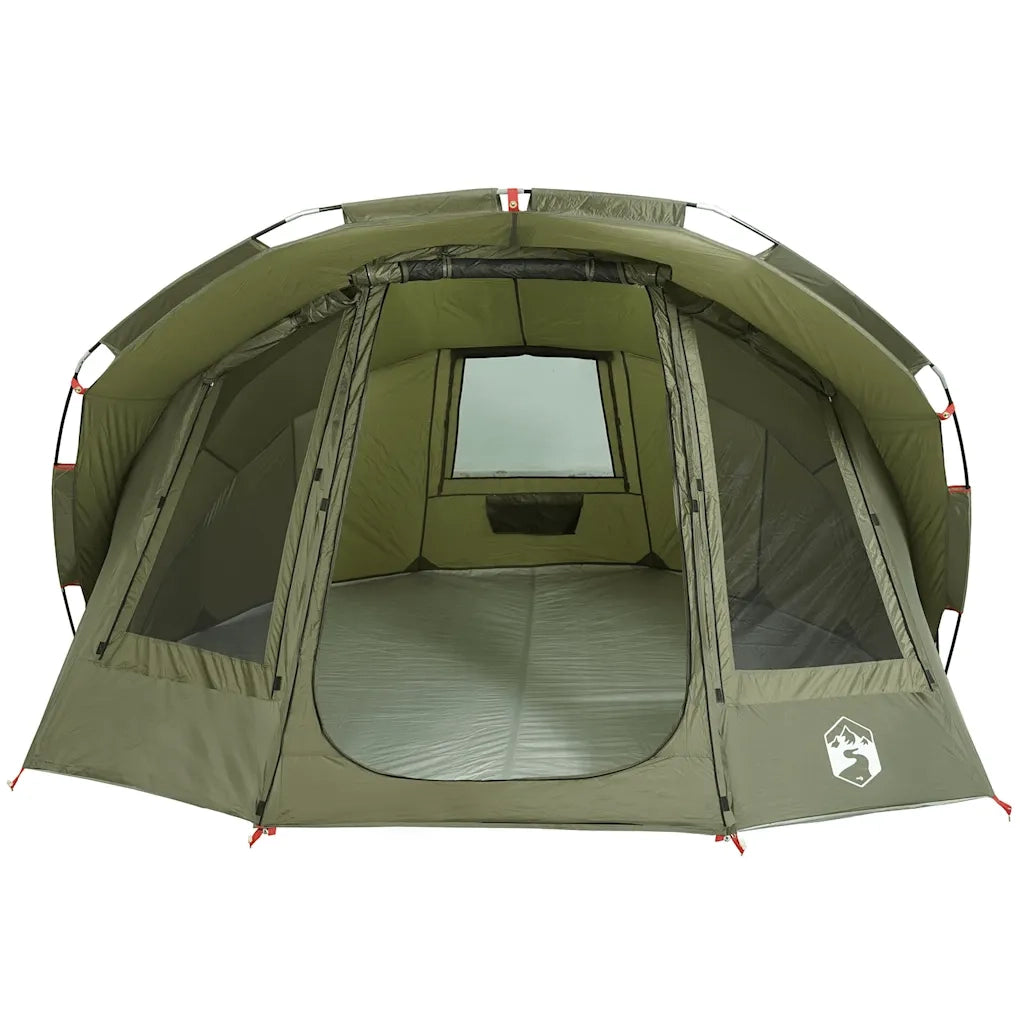 Tenda da Pesca per 5 Persone-Tenda da campeggio Verde Oliva Impermeabile 802319