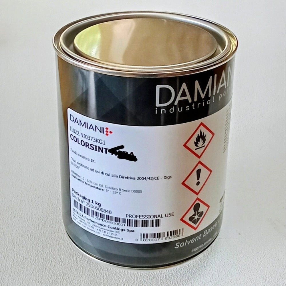 Damiani 1kg netto fondo protettivo antiruggine per ferro base nitro sintetica, colori bianco - ral 9003