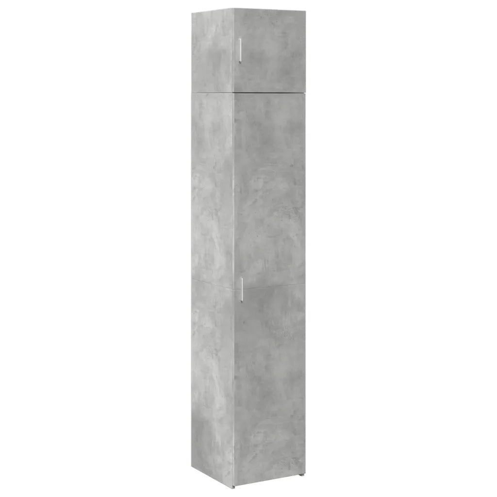 Mobile Sottile Grigio Cemento 40x42,5x225 cm in Truciolato 3281276