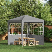 Parete per tenda da festa 2 pcs 200 x 195 cm Grigio Chiaro 42033017