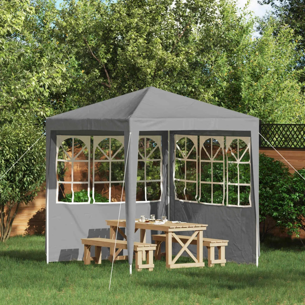 Parete per tenda da festa 2 pcs 200 x 195 cm Grigio Chiaro 42033017