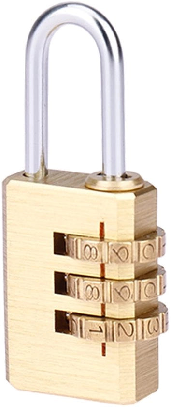 Combinazione a 3 cifre, cassetto di sicurezza, combinazione per porte, cancelli, armadietti, casse per attrezzi, bauli, giallo