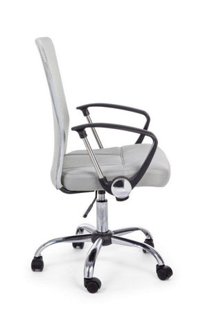 Sedia Poltrona Operativa da Ufficio in Tessuto a Rete Brisbane Grigia