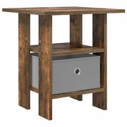 Comodino | Armadio da Notte | Mobiletto da notte Rovere fum¨¦ 41 x 40 x 45 cm Legno multistrato