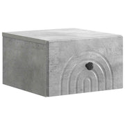 Mobiletto da notte a muro Grigio Cemento 33 x 34,5 x 20 cm