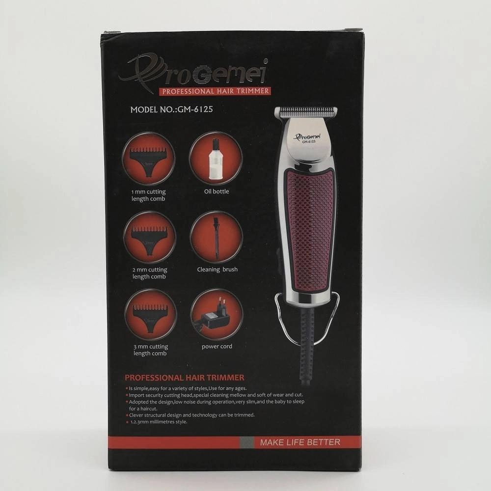 Trade Shop - Trimmer Professionale Tagliacapelli Elettrico Regolabile Con Filo Geemy Gm-6125 -