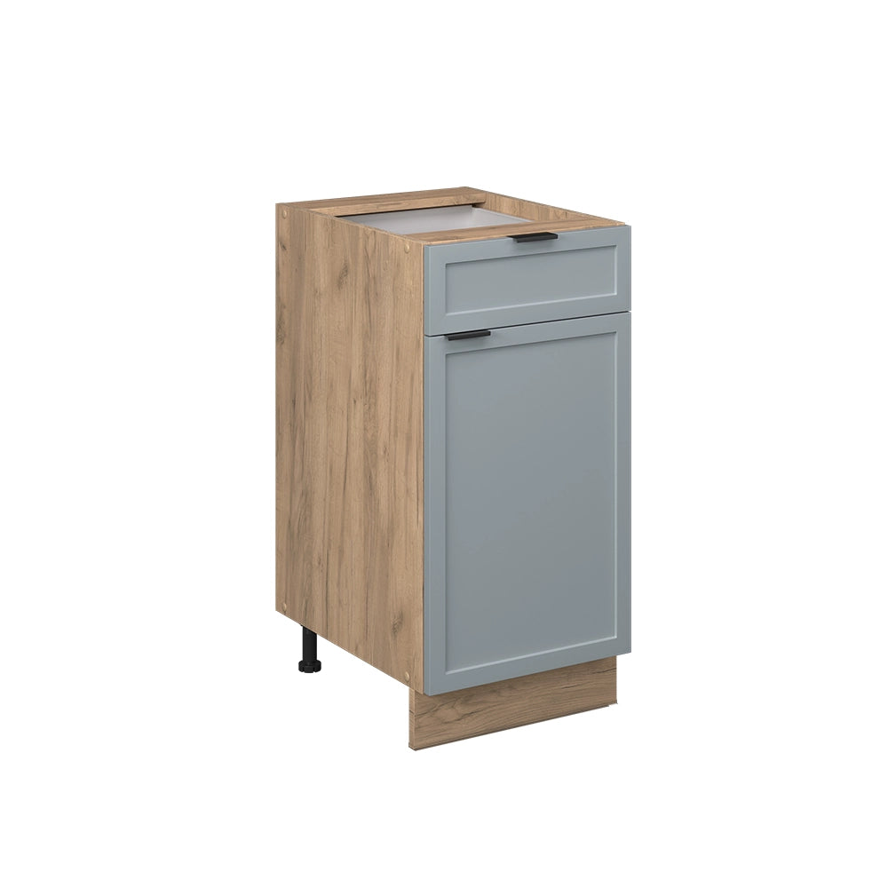 Vicco Mobiletto base per cucina Blu-grigio chiaro 40 cm senza piano di lavoro