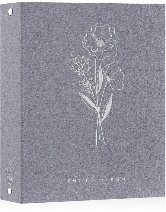 Album fotografico A4 50 foto - Album in rilievo - Copertina in lino lussuoso - Impermeabile - Acido resistente - Design elegante - Libro di foto